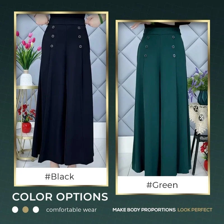 Stylish Pleated Wide Leg Pants