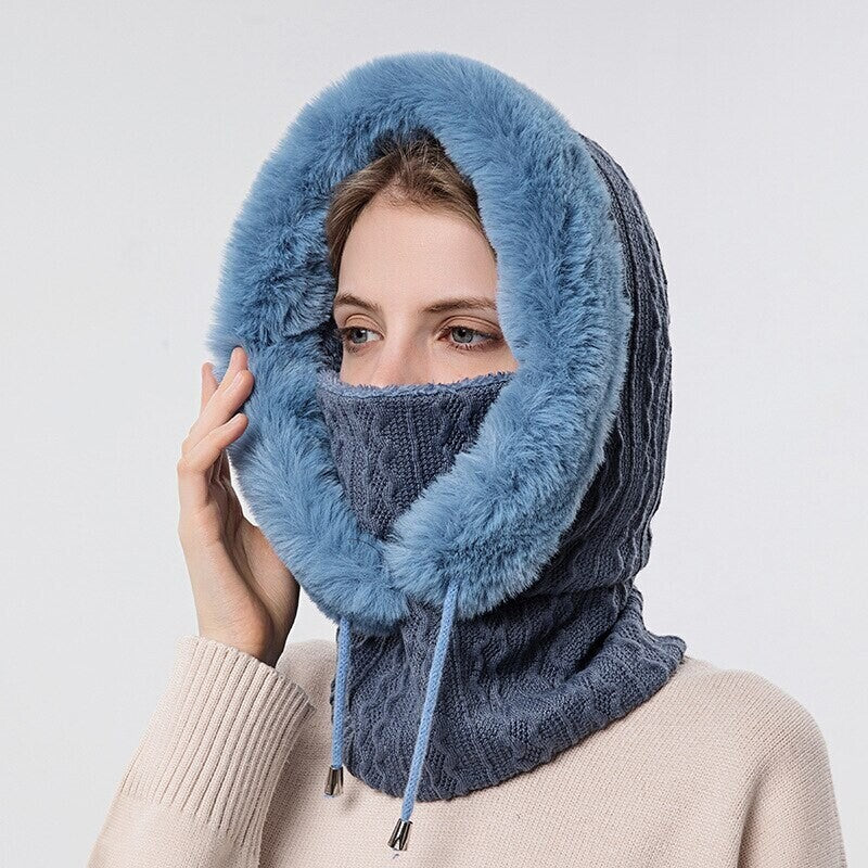 Winter Knit Set Unisex Warm Wind Proof Cap