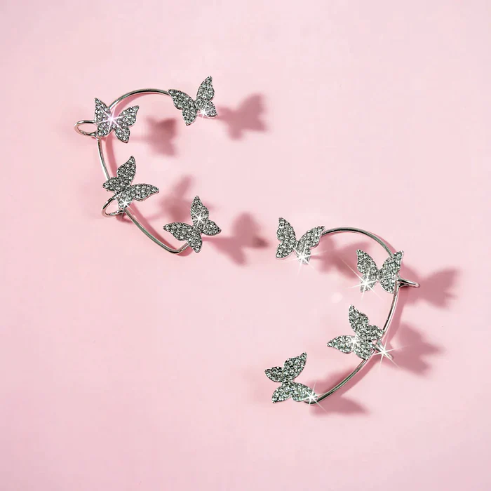 BUTTERFLY EAR CUFFS