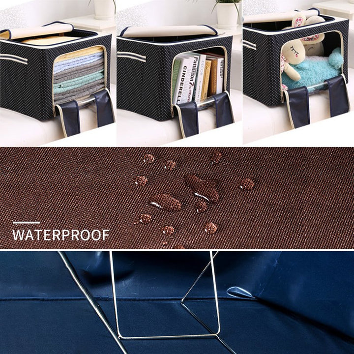 Multifunctional folding closet storage box