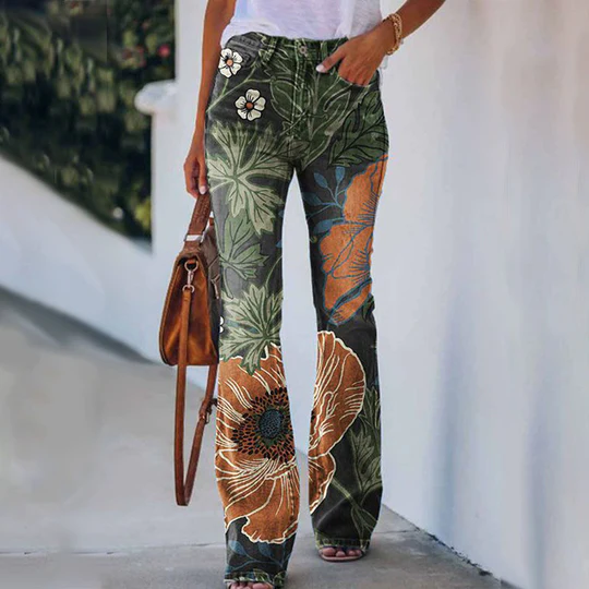 4 Button Flare Jeans
