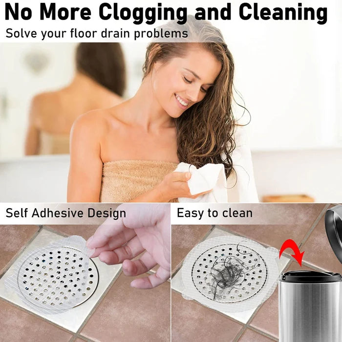 30 Pack Disposable Shower Drain Hair Catcher