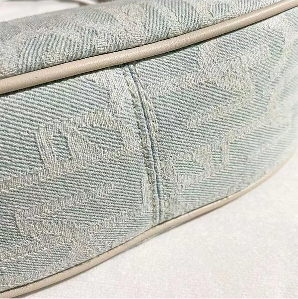 Ladies Niche Vintage Canvas Baguette Underarm Bag