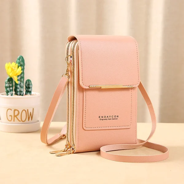 Anti theft leather bag