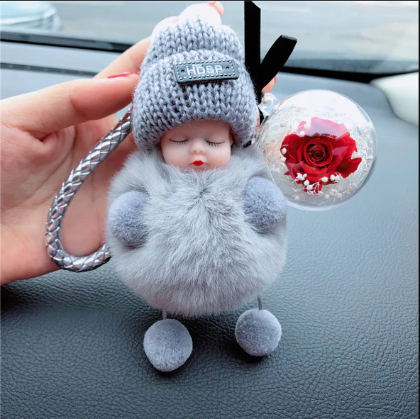 Super Cute Furry Doll Keychain