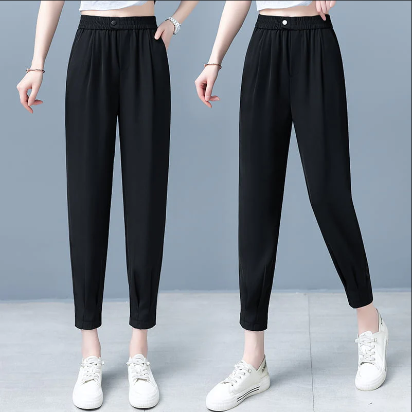 Womens Casual Cooling Straight Pants