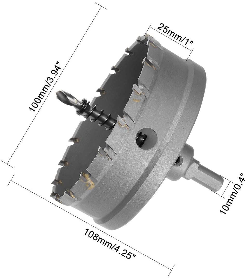 Tungsten Carbide Tipped Hole Saw Hole Cutter Drill Bit