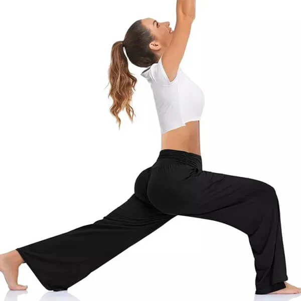Womens Wide Leg Casual Loose Yoga Sweatpants