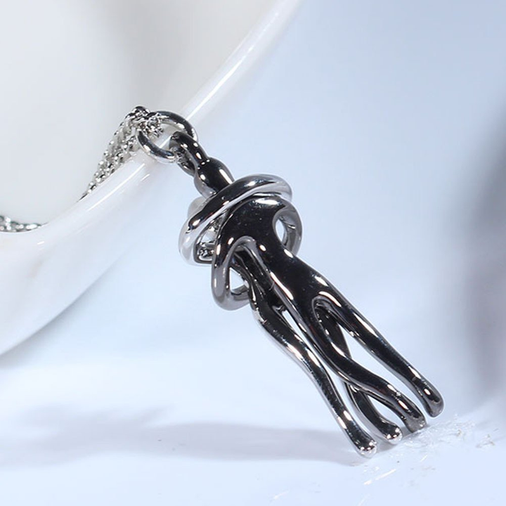 Couple Hug Necklace