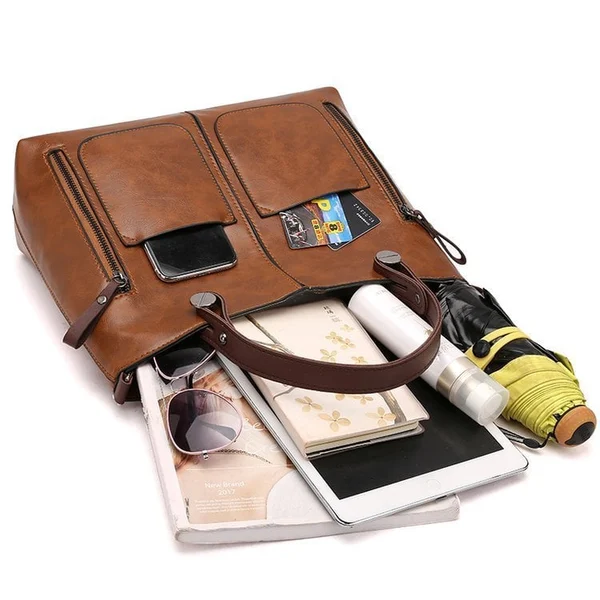 Ladies vintage leather shoulder bag