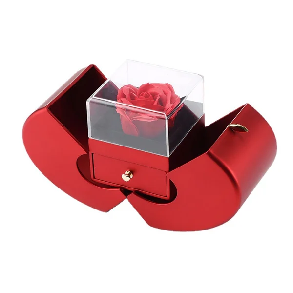 Cupronickel Necklace With Real Rose