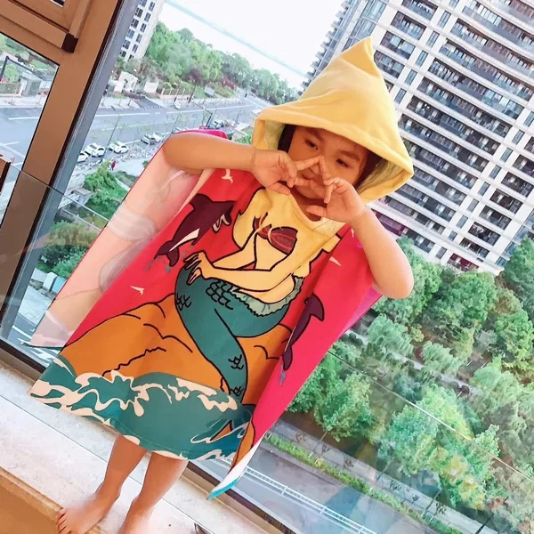 Childrens cape bath towel