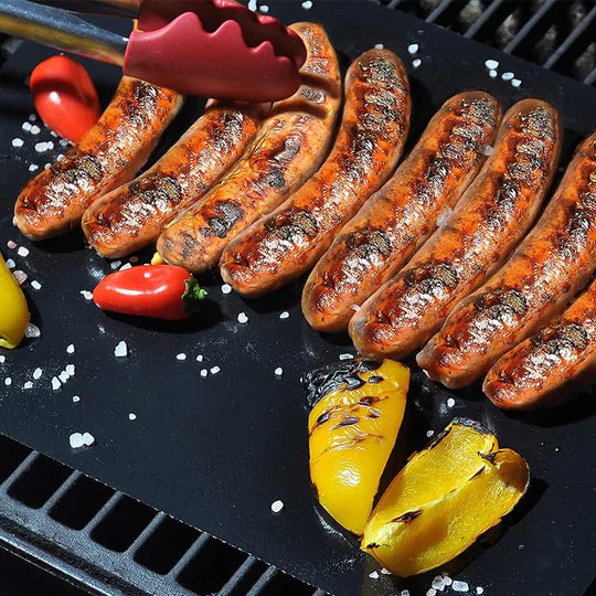 Non Stick BBQ Grill Mats with cutting box