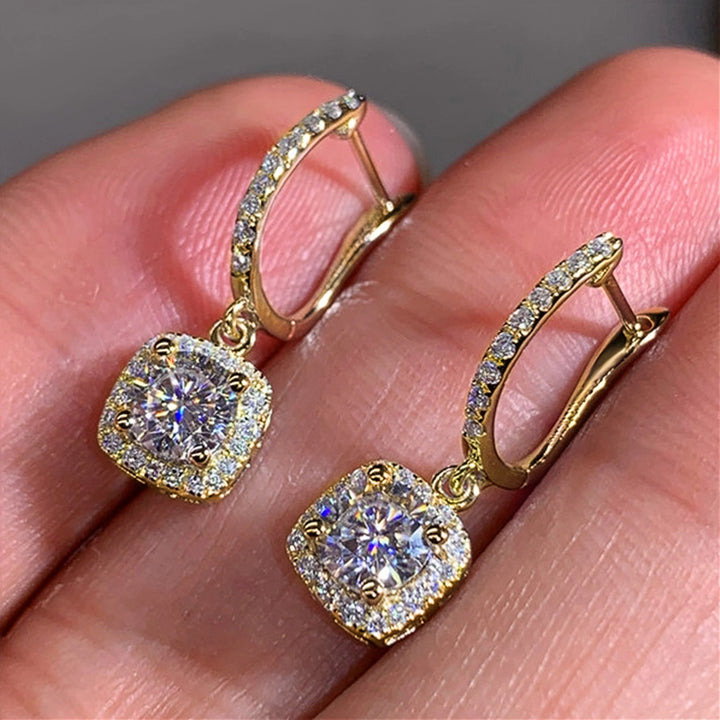 New Trendy Square Shape Drop Earrings