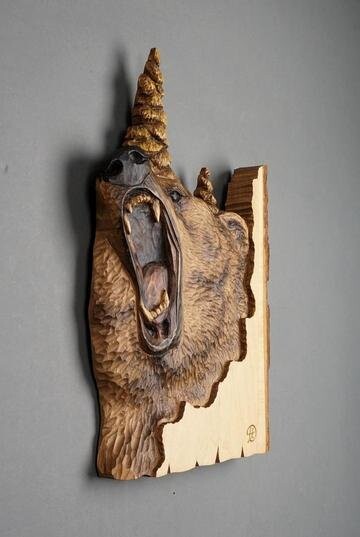 Animal Carving Handcraft Wall Hanging