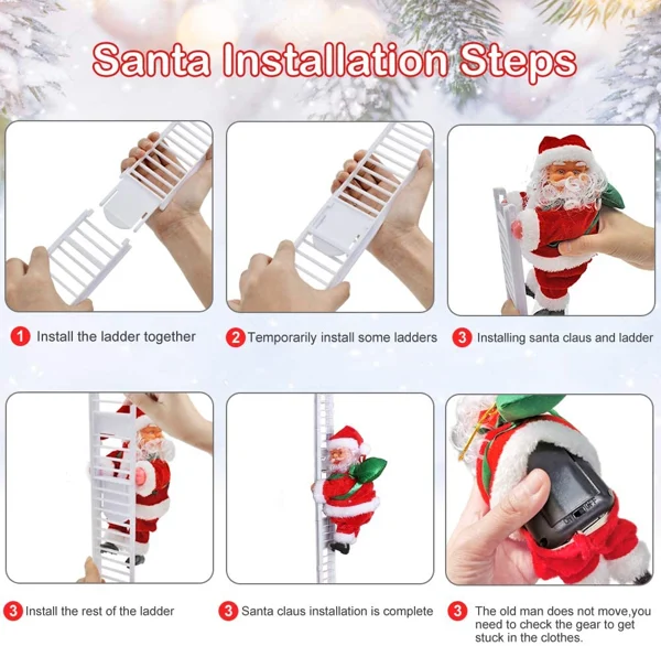 Electric Climbing Santa