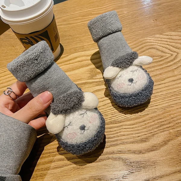 2022 Baby Cartoon Plush Cotton Toddler Shoes