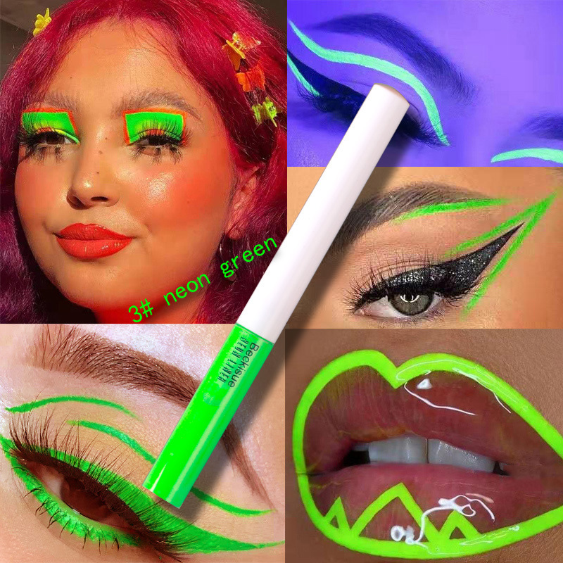Rainbow Neon Eyeliner Flurescent Waterproof Eyeliner Pen