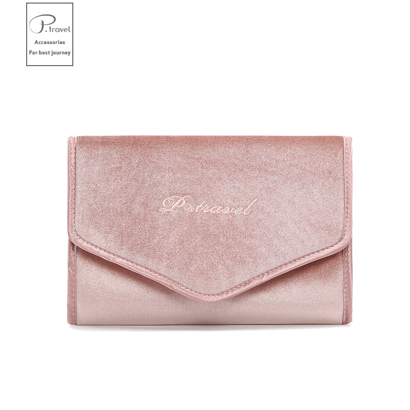 Foldable Velvet Travel Jewelry Organizer
