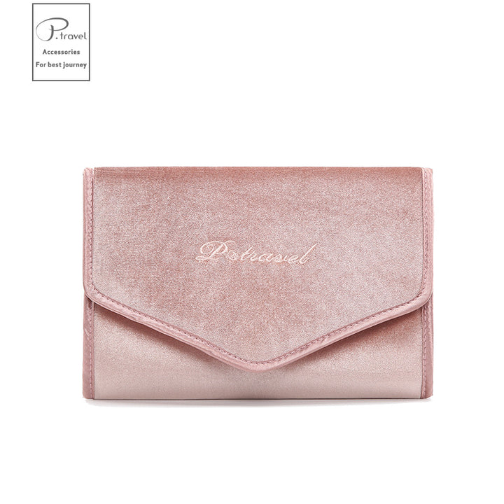 Foldable Velvet Travel Jewelry Organizer