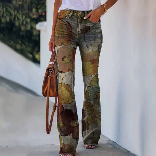 4 Button Flare Jeans