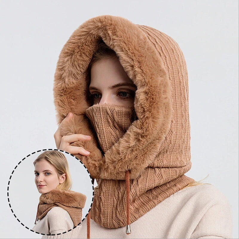 Winter Knit Set Unisex Warm Wind Proof Cap