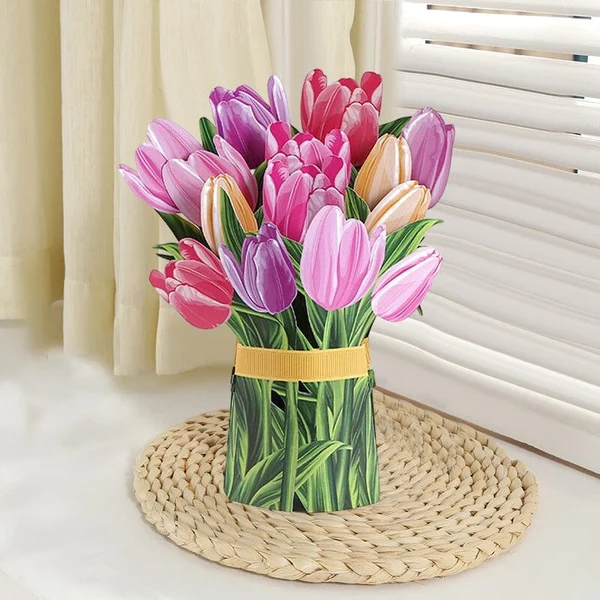 Pop Up Flower Bouquet Greeting Card