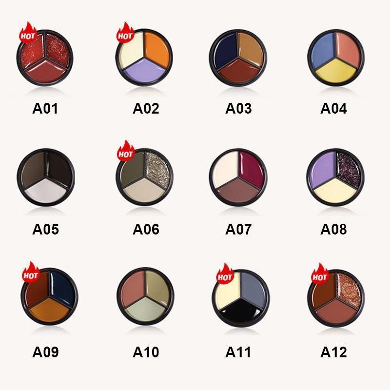 Solid Tricolor Cream Nail Polish