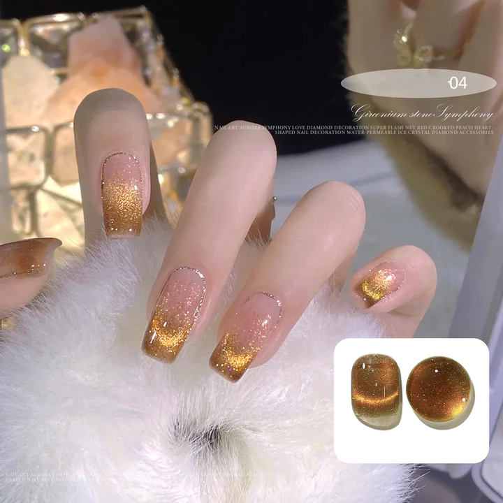CAT MAGNETIC GEL NAIL POLISH SEMI PERMANENT DYNAMIC GLITTER
