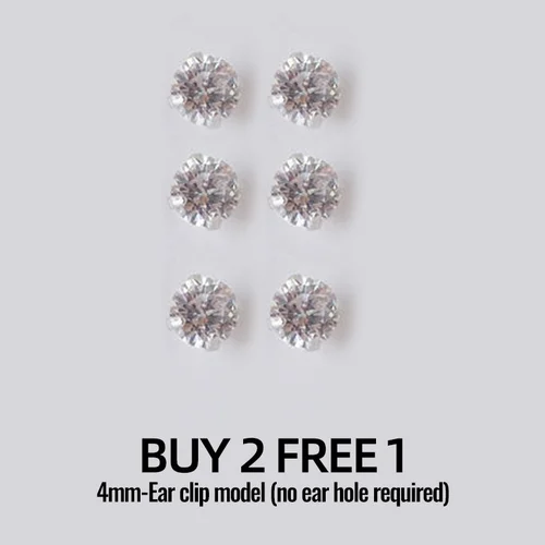 Magnetic Zircon Stud  Ear Clip