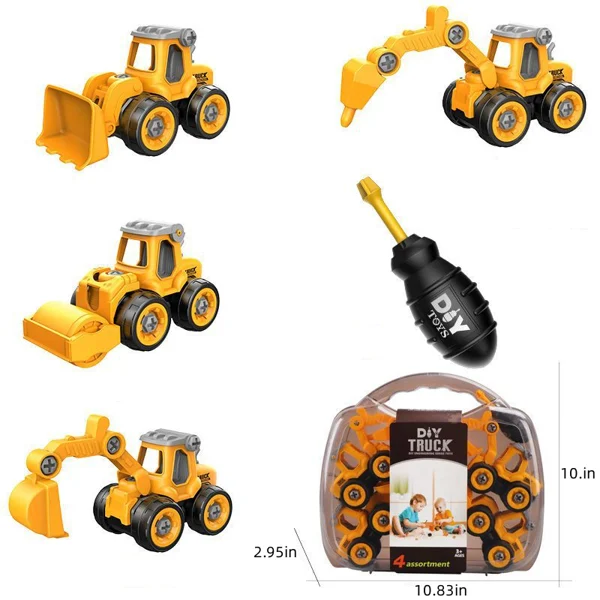 Construction Truck Toys Set