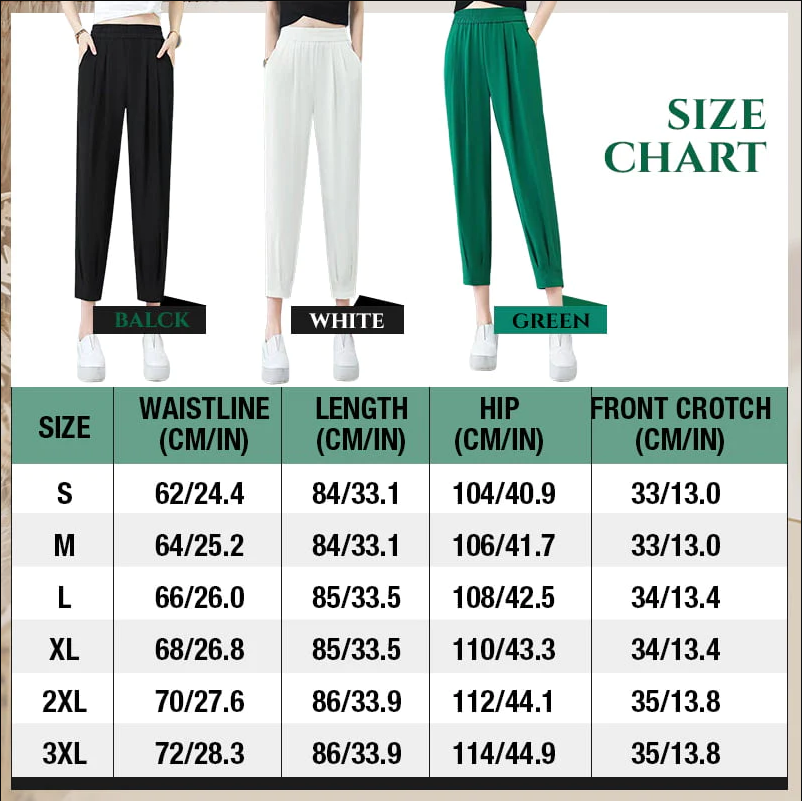 Womens Casual Cooling Straight Pants