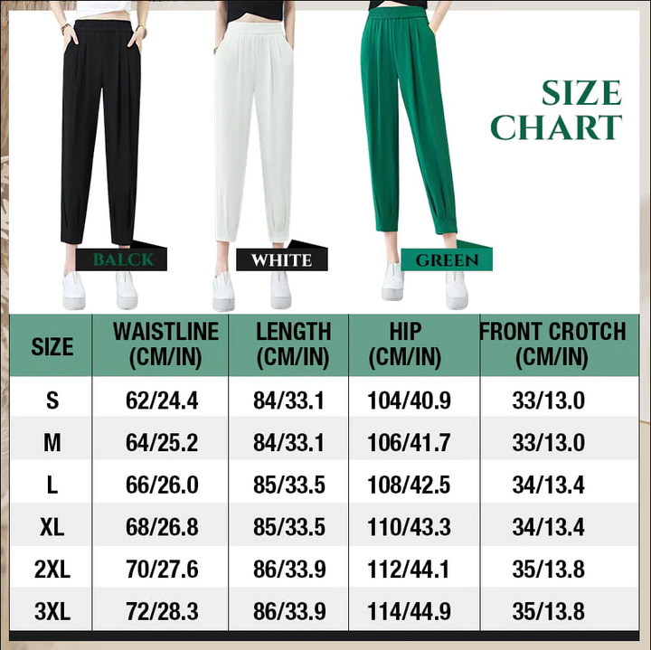 Womens Casual Cooling Straight Pants