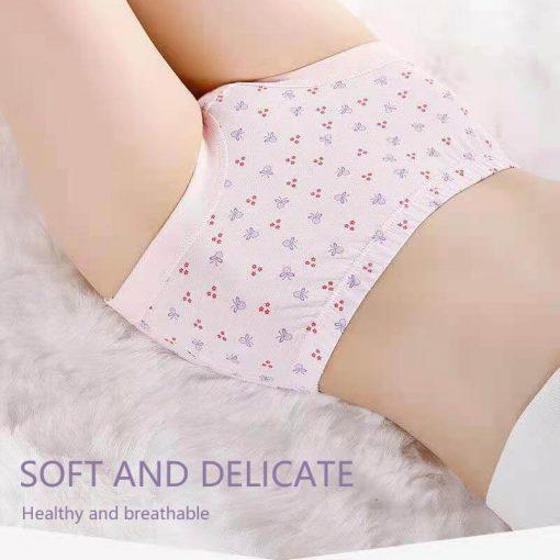 6 PCS Oversize  Cotton High Waist Comfortable Panties