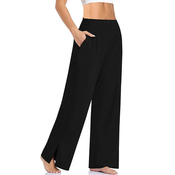 Womens Wide Leg Casual Loose Yoga Sweatpants