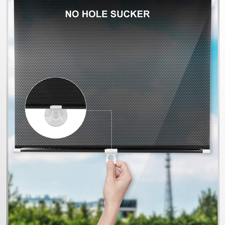 Retractable Window Roller Sunshade