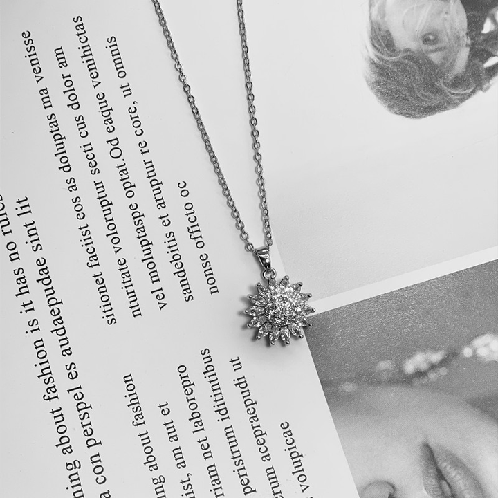 Spinning Sunflower Necklace