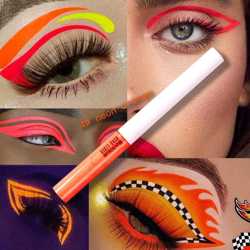 Rainbow Neon Eyeliner Flurescent Waterproof Eyeliner Pen