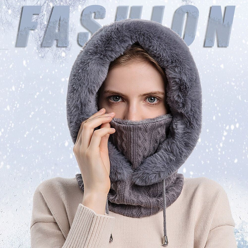 Winter Knit Set Unisex Warm Wind Proof Cap
