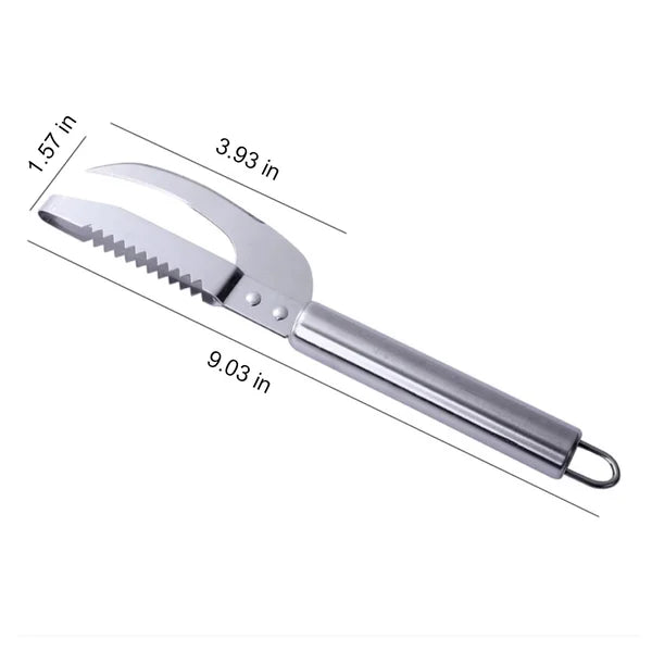 Fish Scale Knife Cut Scrape Dig 3 in 1