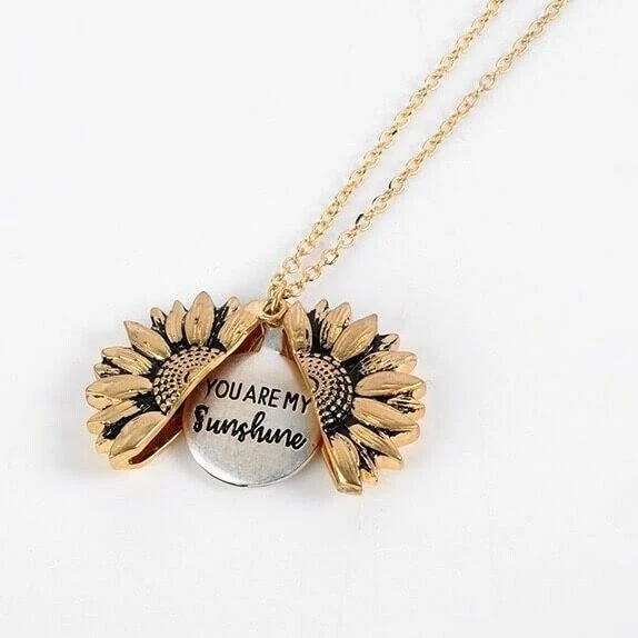 🔥🌞"You Are My Sunshine" Sunflower Necklace🌻