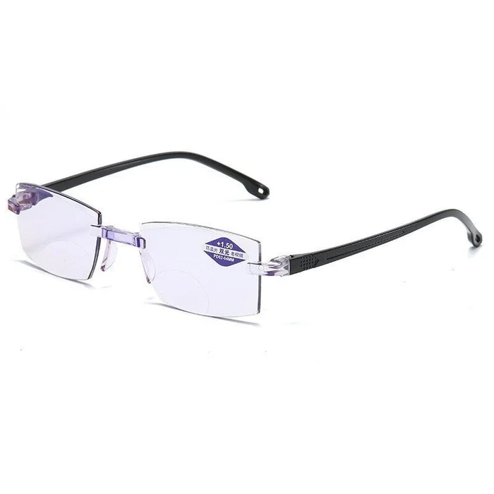 High hardness anti blue light intelligent dual focus reading glasses