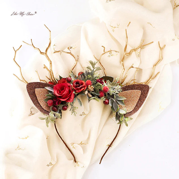 Reindeer Headband-Christmas Reindeer Antler