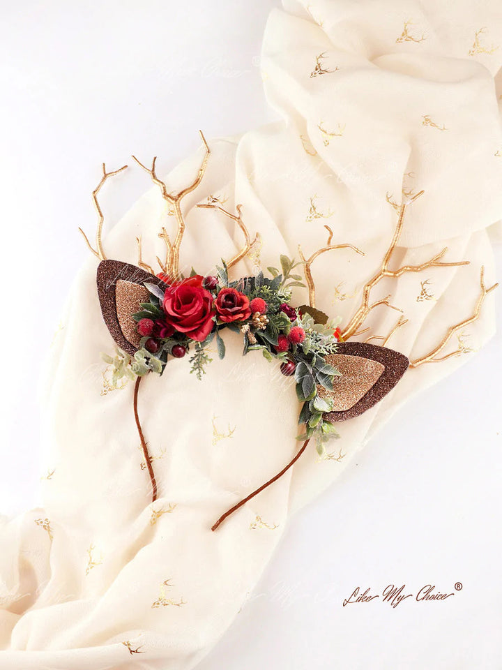 Reindeer Headband-Christmas Reindeer Antler