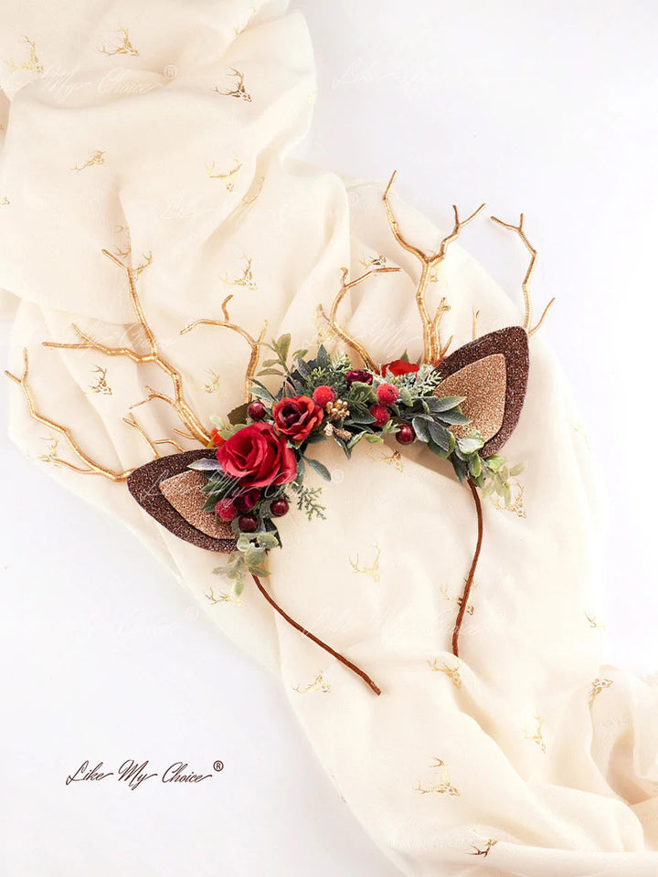 Reindeer Headband-Christmas Reindeer Antler
