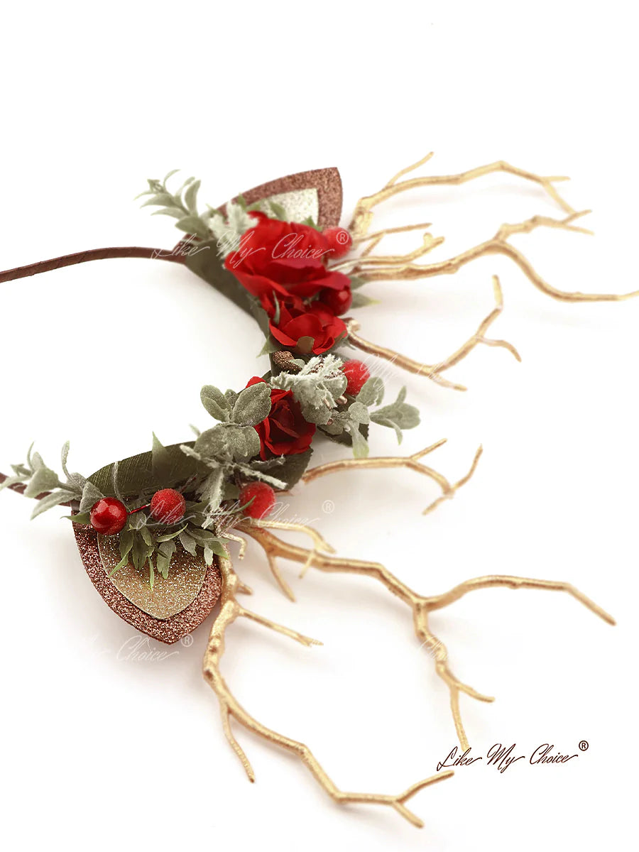 Reindeer Headband-Christmas Reindeer Antler