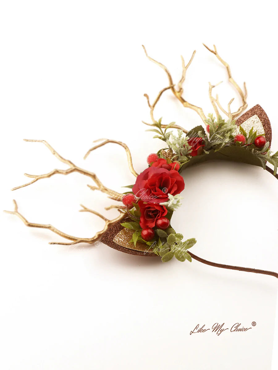 Reindeer Headband-Christmas Reindeer Antler