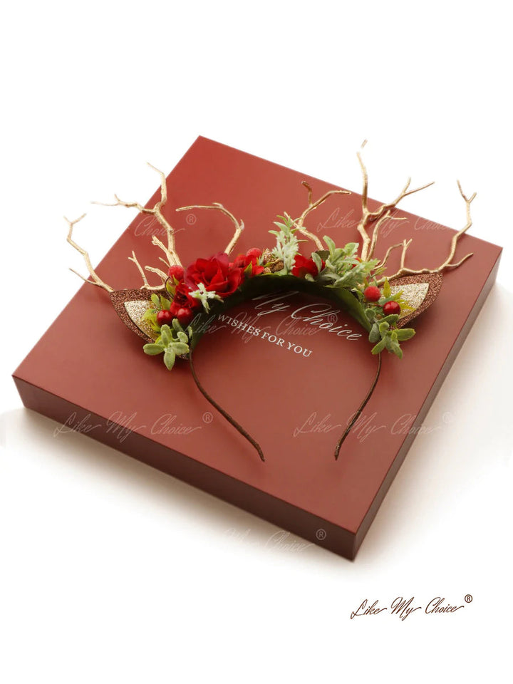 Reindeer Headband-Christmas Reindeer Antler
