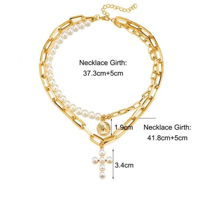 Pearl Cross Necklace