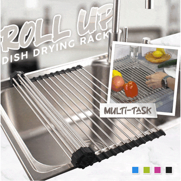 Roll Up Dish Drying Rack
